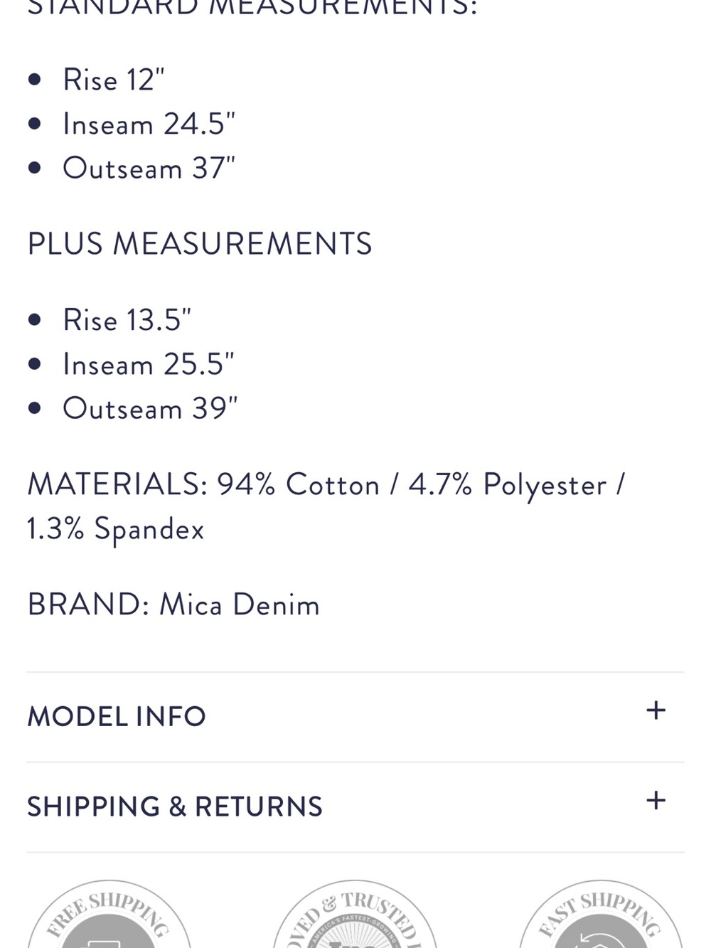 Mica Women's Blue Jeans 7/28 - Picture 6 of 6